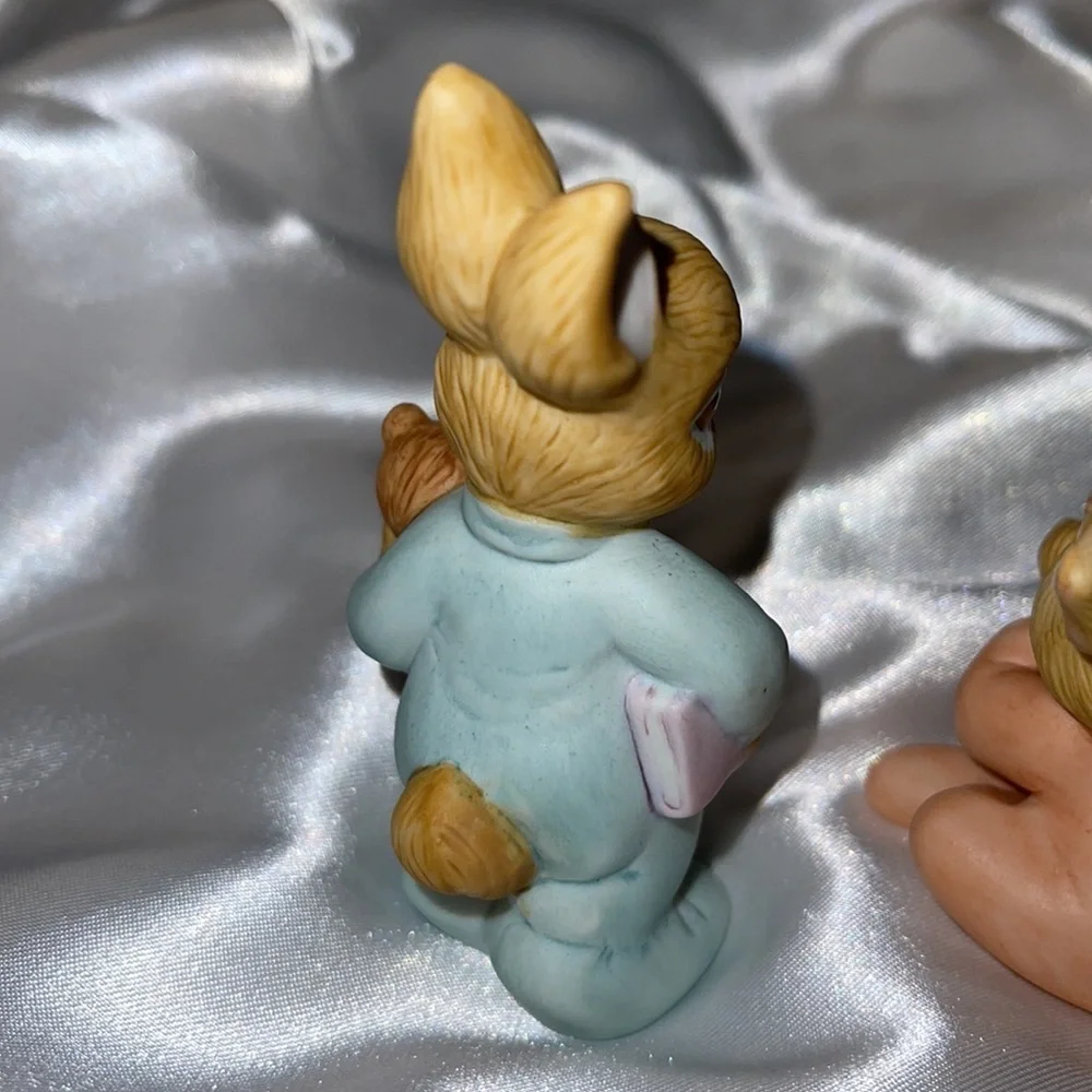 Home Interiors Vintage Bunny Trio 1466 Cute Nursery Poses
